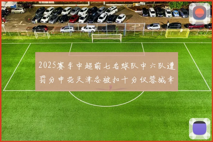 2025赛季中超前七名球队中六队遭罚分申花天津各被扣十分仅蓉城幸免